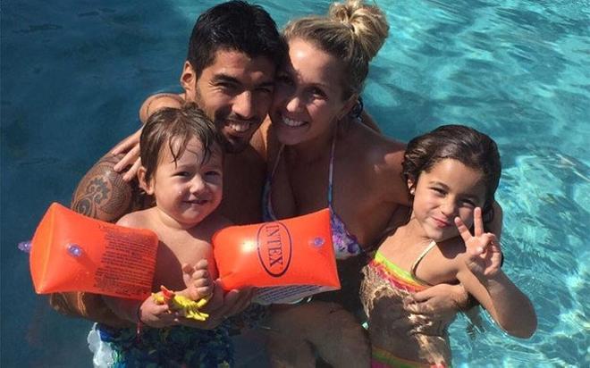 Luis Suárez disfruta de su día libre