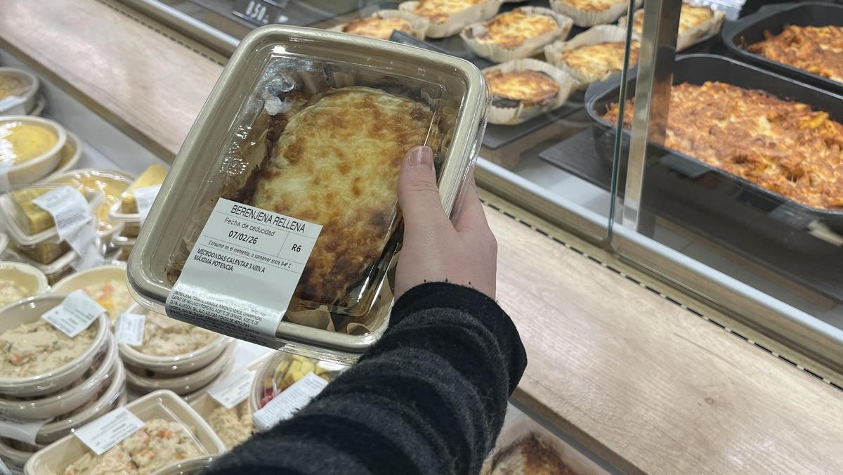 Berenjena rellena del lineal Listo para Comer de Mercadona.