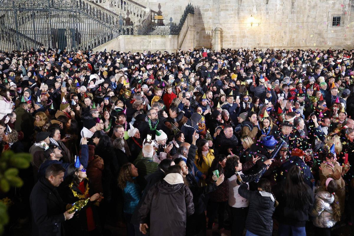 Santiago festeja la llegada del Año Nuevo