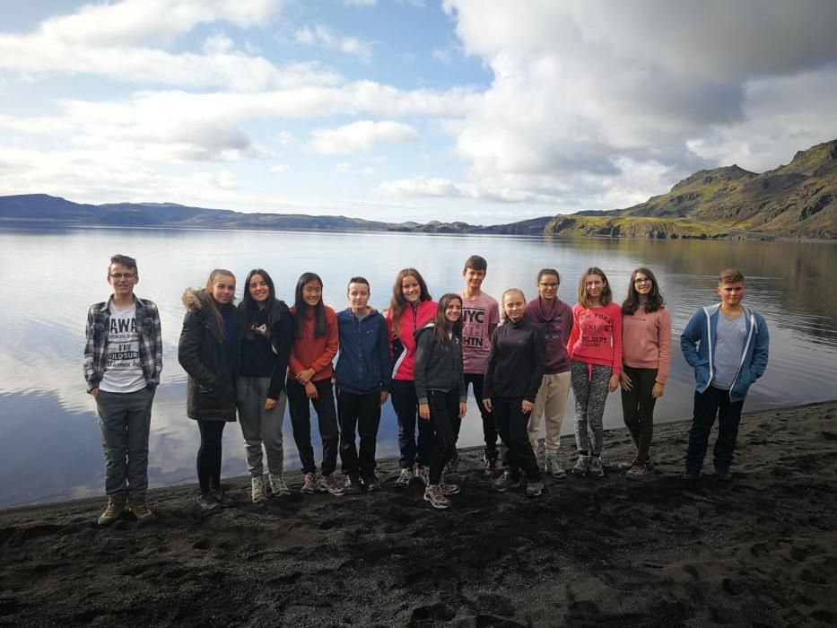 Alumnos alcoyanos en Islandia