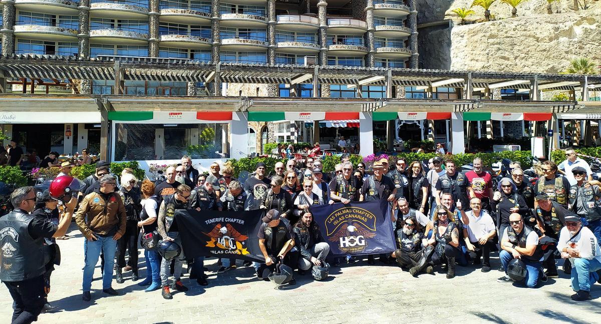 El espíritu Harley toma Anfi del Mar.