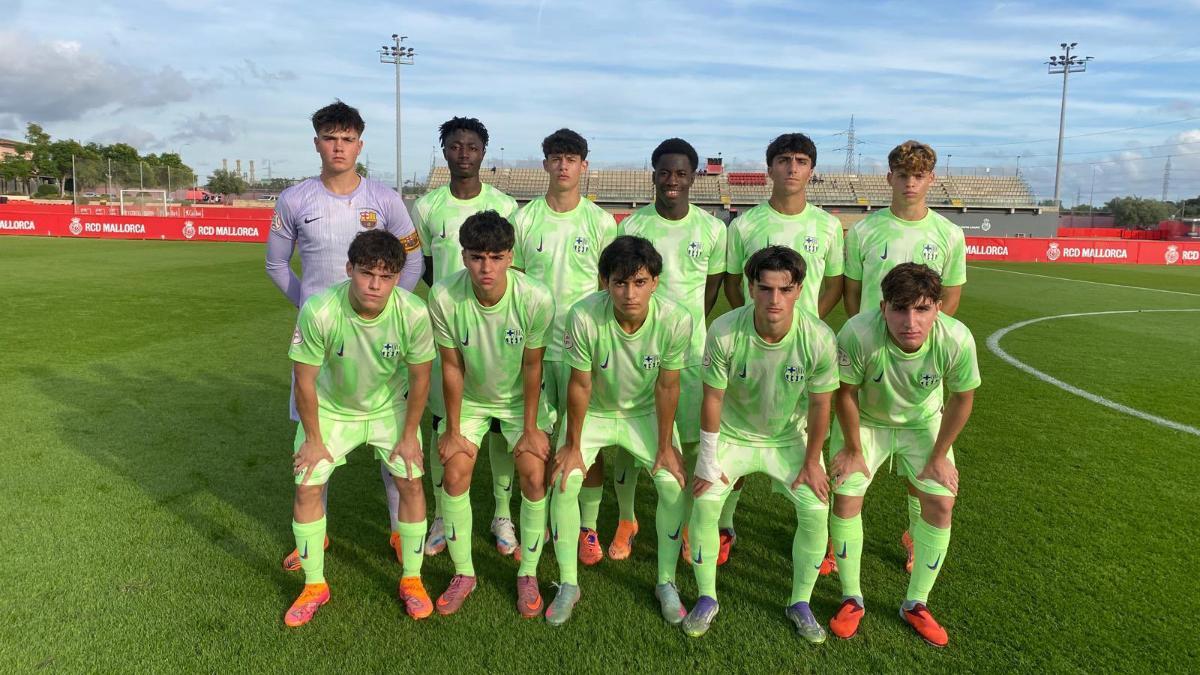 El Juvenil A del Barça ganó 1-3 en Mallorca