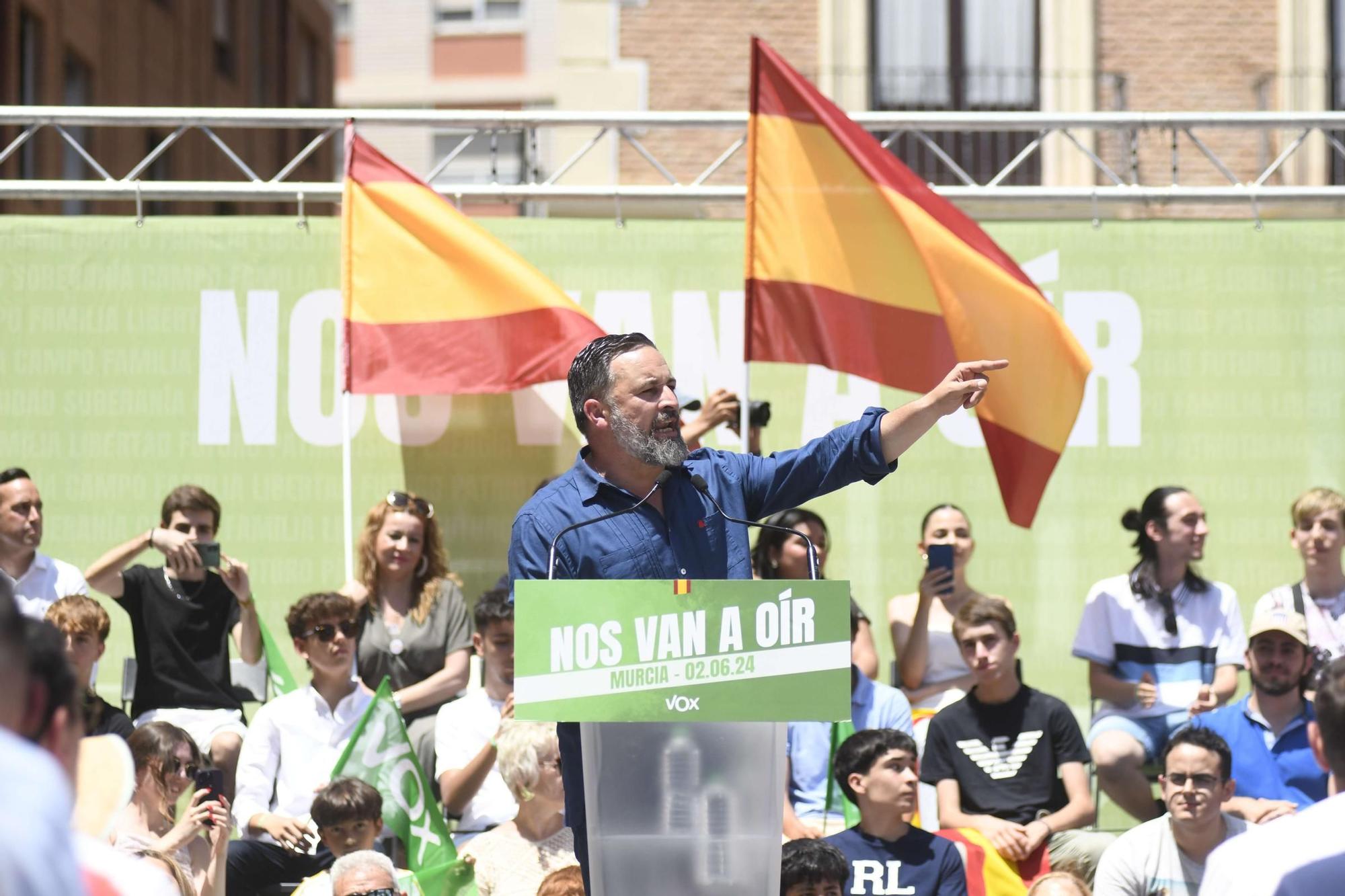 Acto de Santiago Abascal y Jorge Buxadé en Murcia