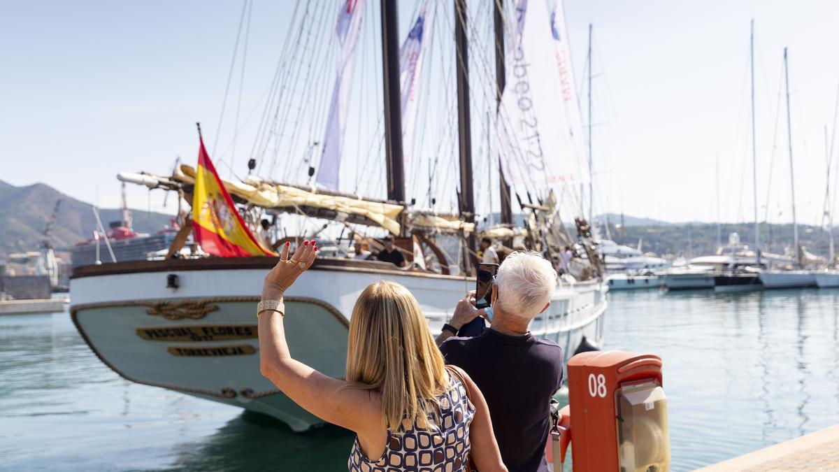 Ambiente en la Marina de Génova durante la despedida de la flota el fin de semana.