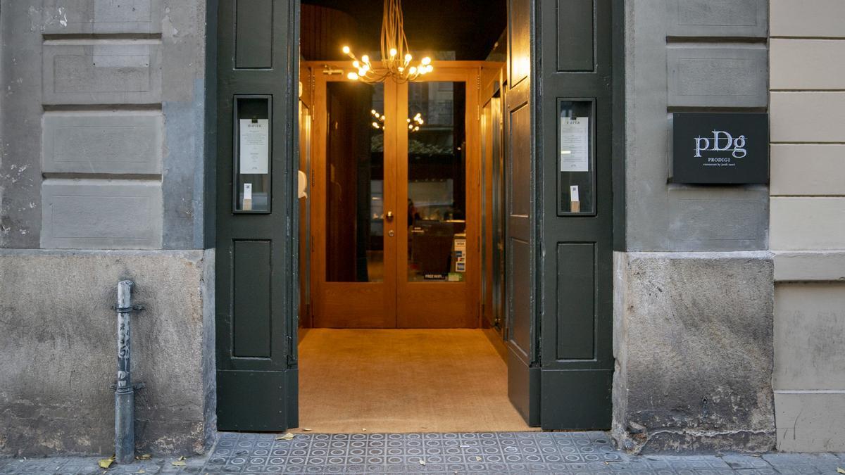 La entrada del restaurante Prodigi.