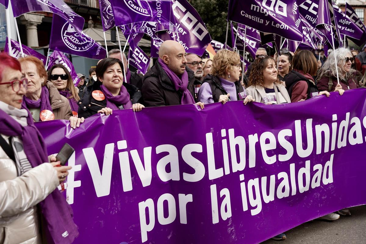 Manifestación del 8M en Valladolid.