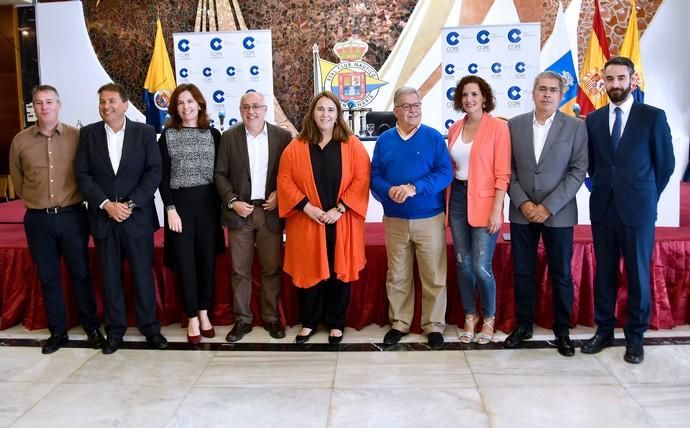 07/05/2019 LAS PALMAS DE GRAN CANARIA. .Los candidatos de los principales partidos al Cabildo de Gran Canaria contrastan sus propuestas en un debate organizado or la cadena COPE, en el Real Club Náutico de Gran Canaria. Nueva Canarias, Antonio Morales. JxGC Coalición Canaria, José Miguel Bravo de Laguna. PP AV, Marco Aurelio Pérez. Sí Podemos, Sara Ramírez. PSOE, Luis Ibarra.  Fotógrafa: YAIZA SOCORRO.  | 07/05/2019 | Fotógrafo: Yaiza Socorro