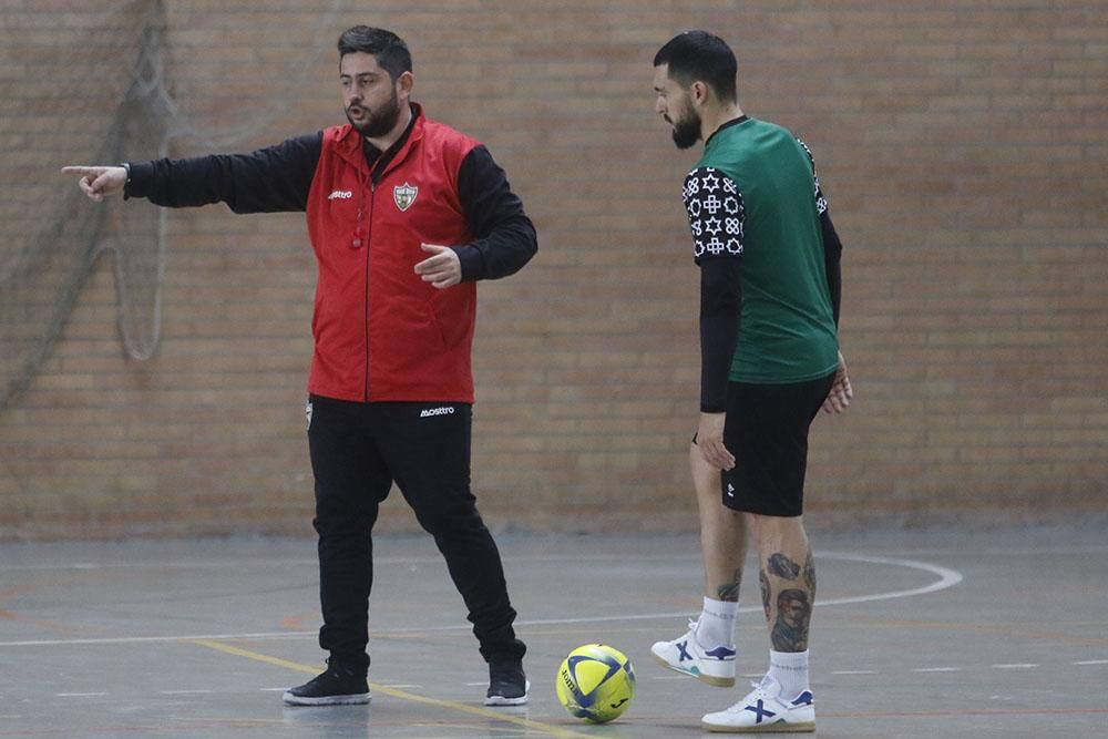 El primer entrenamiento de Josan con el Córdoba Futsal en imágenes