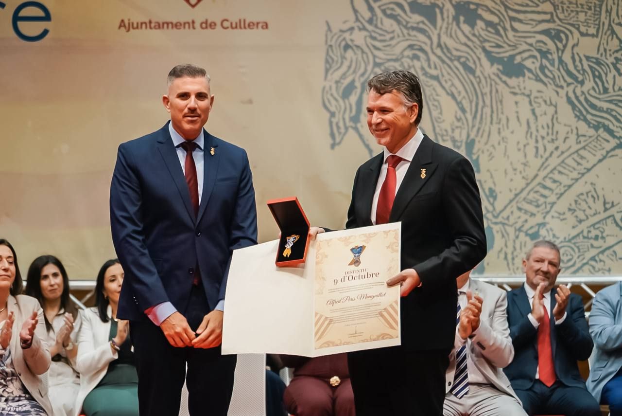 Los protagonistas de los Distintius 9 d’Octubre de Cullera