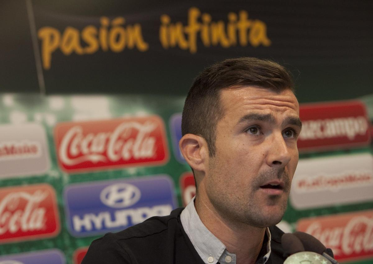Aritz López Garai, el día de su despedida del Córdoba CF.