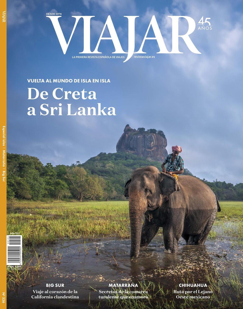 Portada de Viajar, julio de 2023.