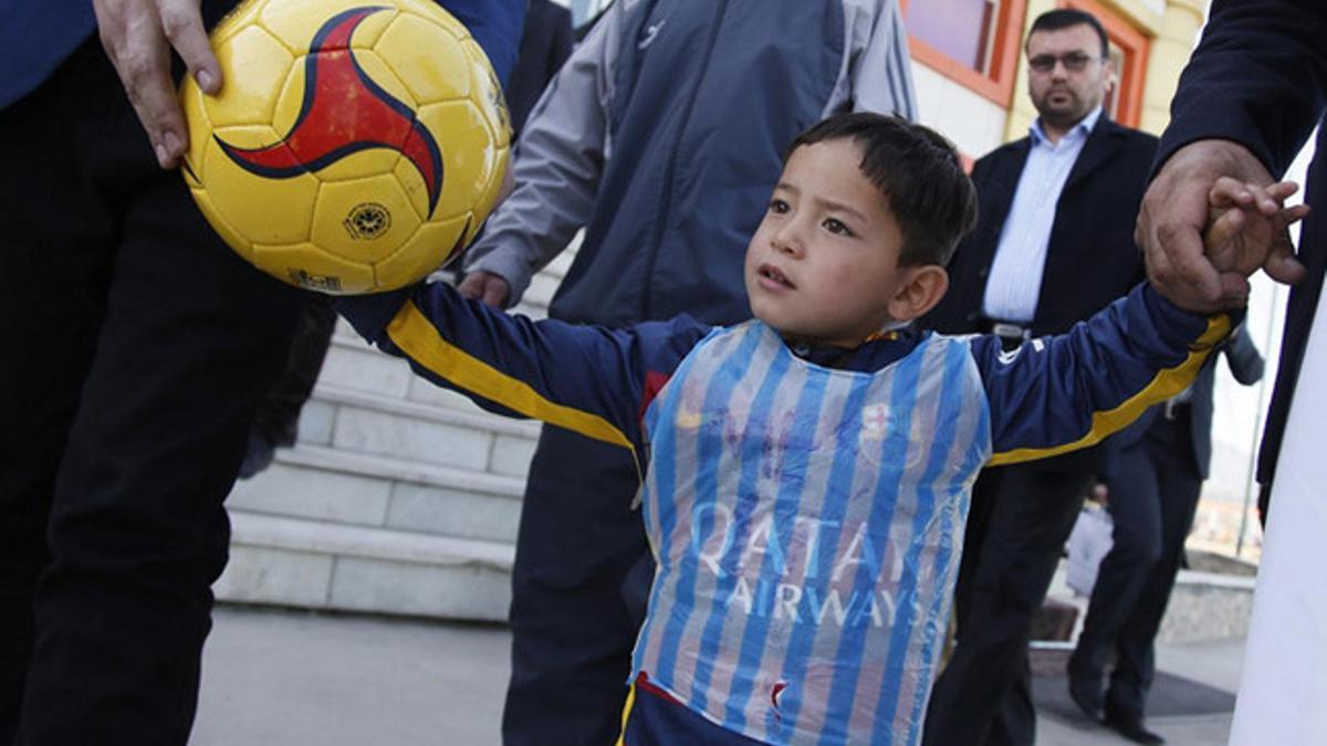 El pequeño niño afgano ha estado en Kabul