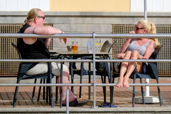 Turistas en Las Palmas de Gran Canaria