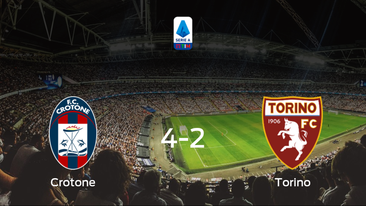 El Crotone gana 4-2 frente al Torino