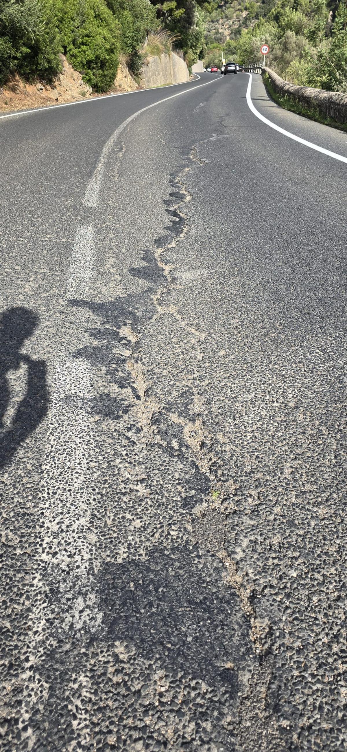 Desperfectos viarios en Sóller