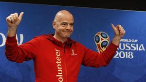 rpaniagua44289646 fifa president gianni infantino gestures during a news confe180713113845