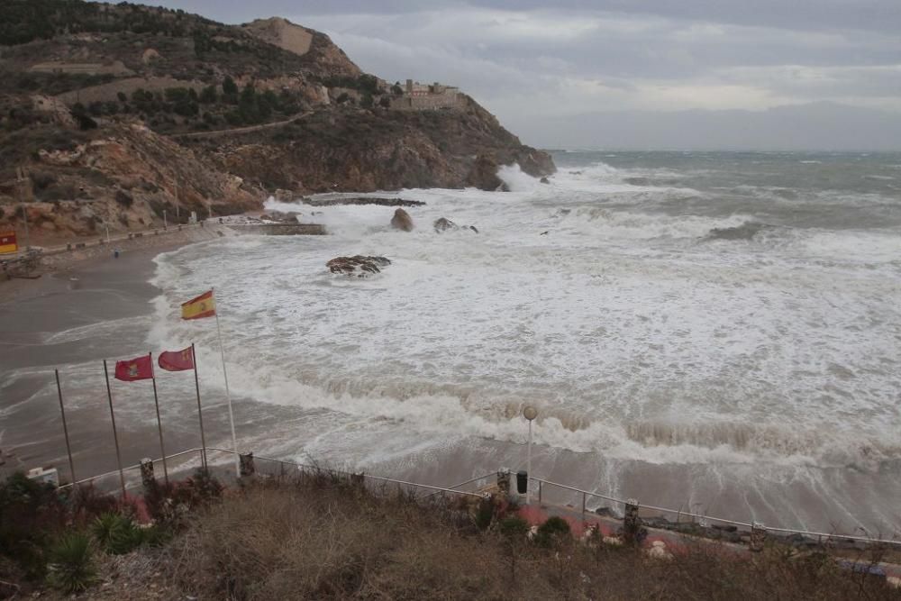 La borrasca Ana, a su paso por Cartagena