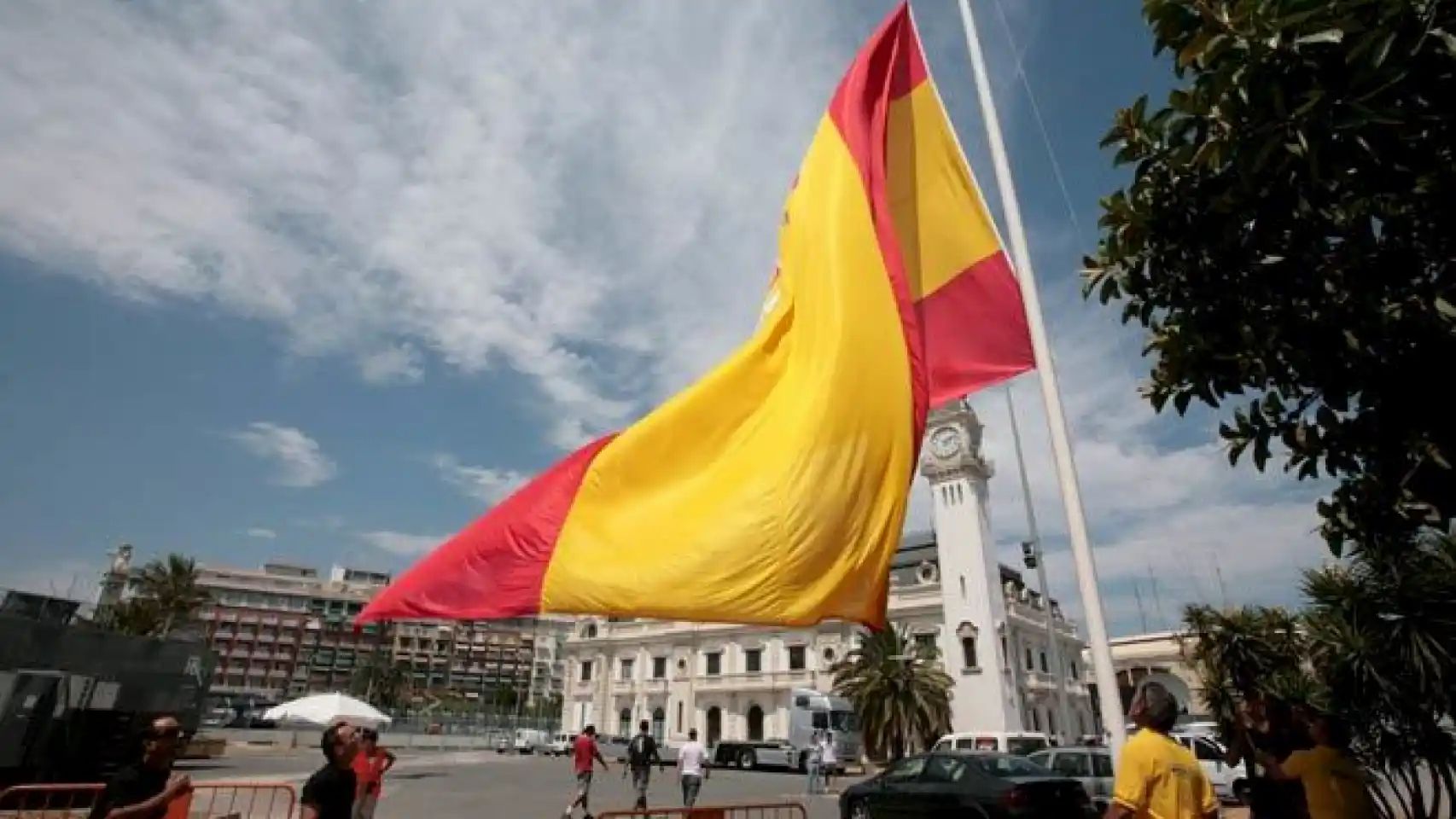 Una imagen de la bandera de España.