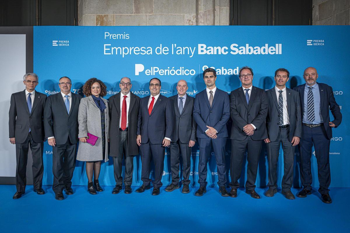 Josep Corbera, Pere García, Ingrid Castellón, Joan Miró, Juan Manuel Lecue (director general), Ramón Gracia, Marcos Babio, Xavier Forrellat, Vicent Duquenne y Jordi Canet, todos ellos de la empresa Soler&Palau.