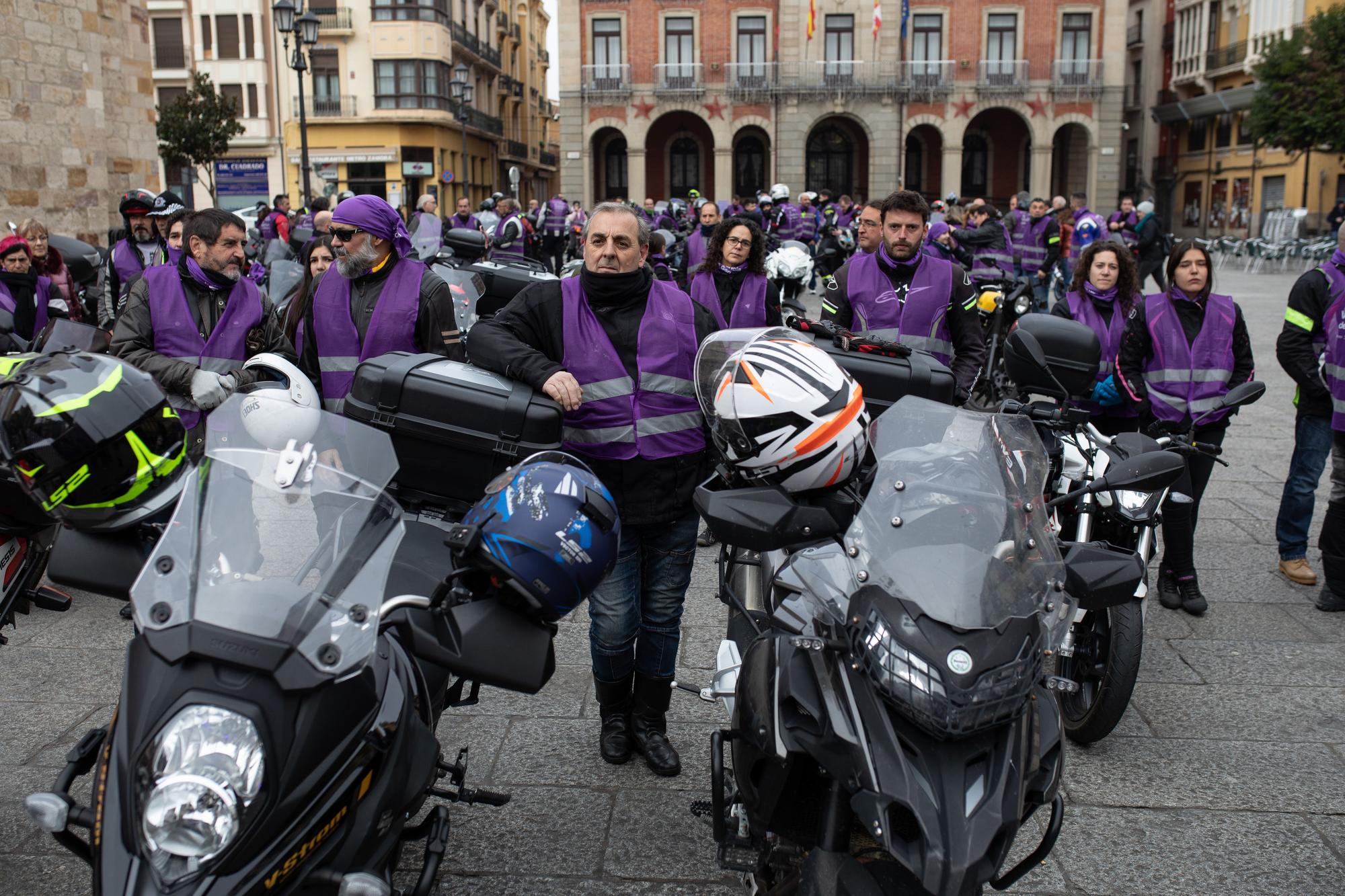 Ruta motera contra la violencia de género en Zamora por el 25N