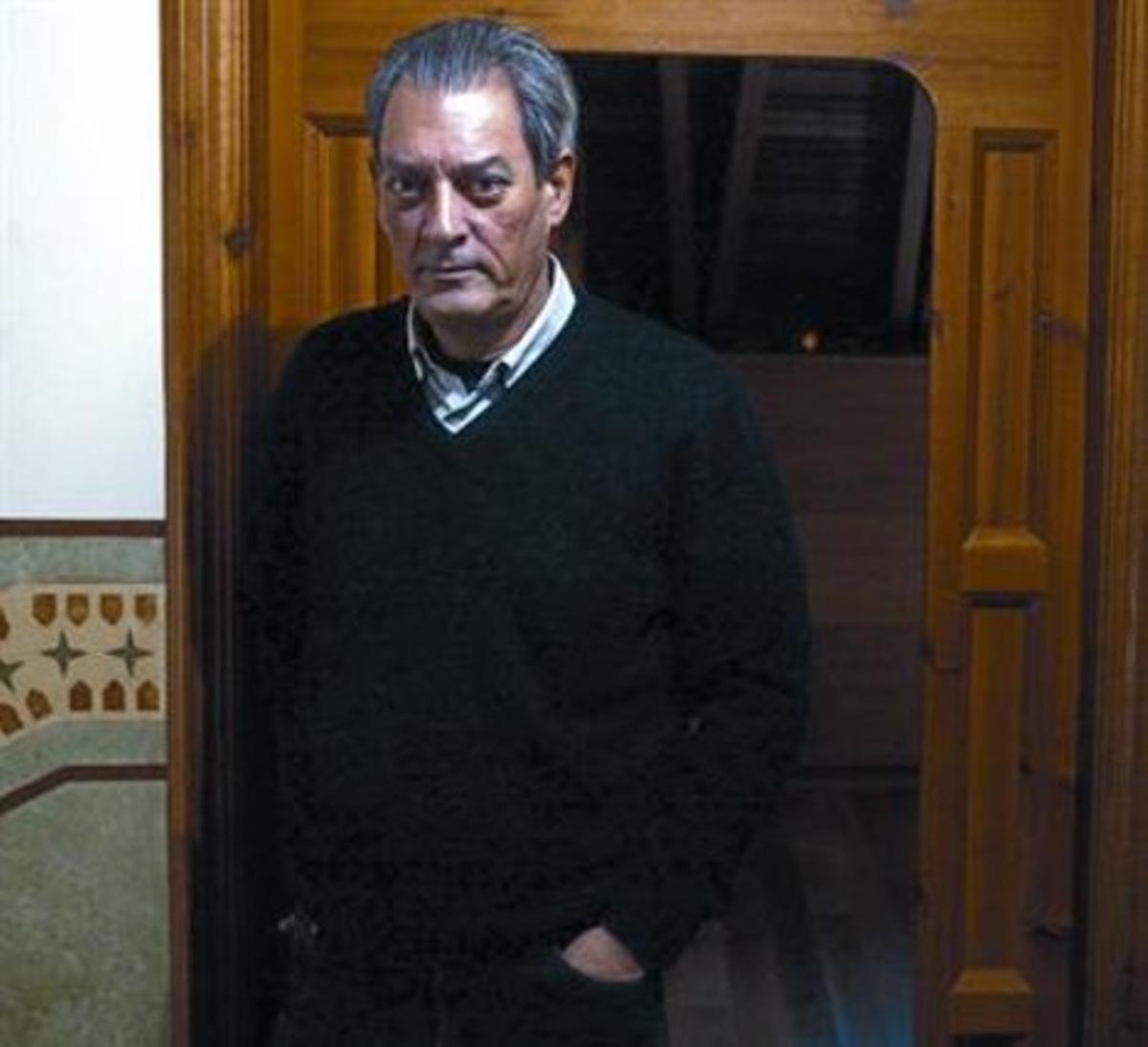 L’escriptor Paul Auster, en una visita a Lleó el desembre del 2009