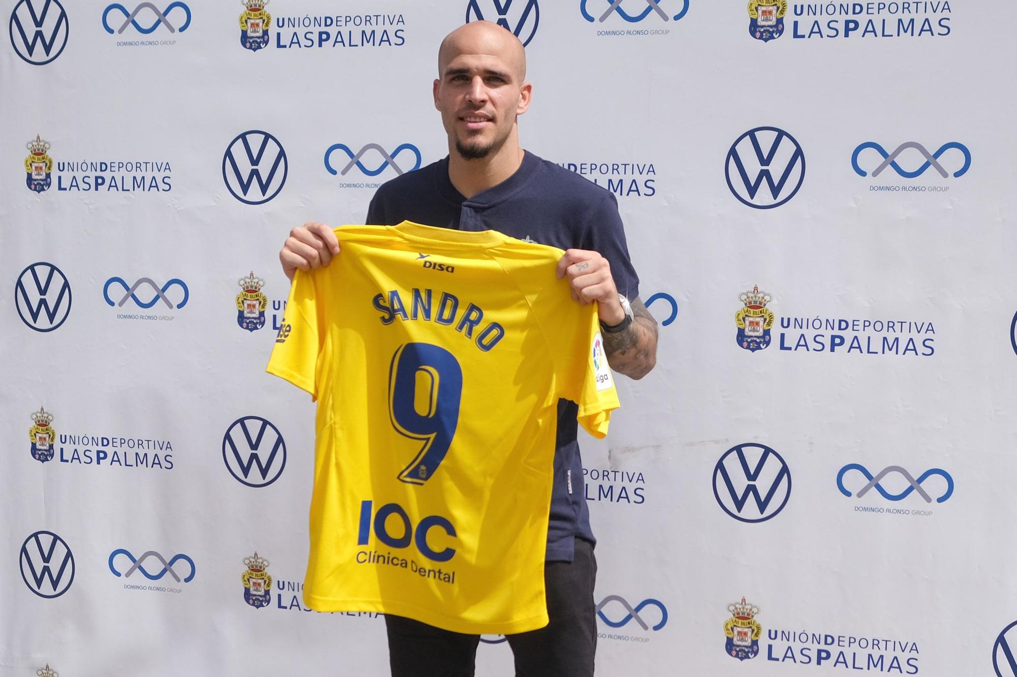 Presentación de Sandro Ramírez, nuevo fichaje de la UD Las Palmas