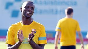 Últim entrenament del Barça abans d’enfrontar-se, aquest dissabte, al Màlaga.