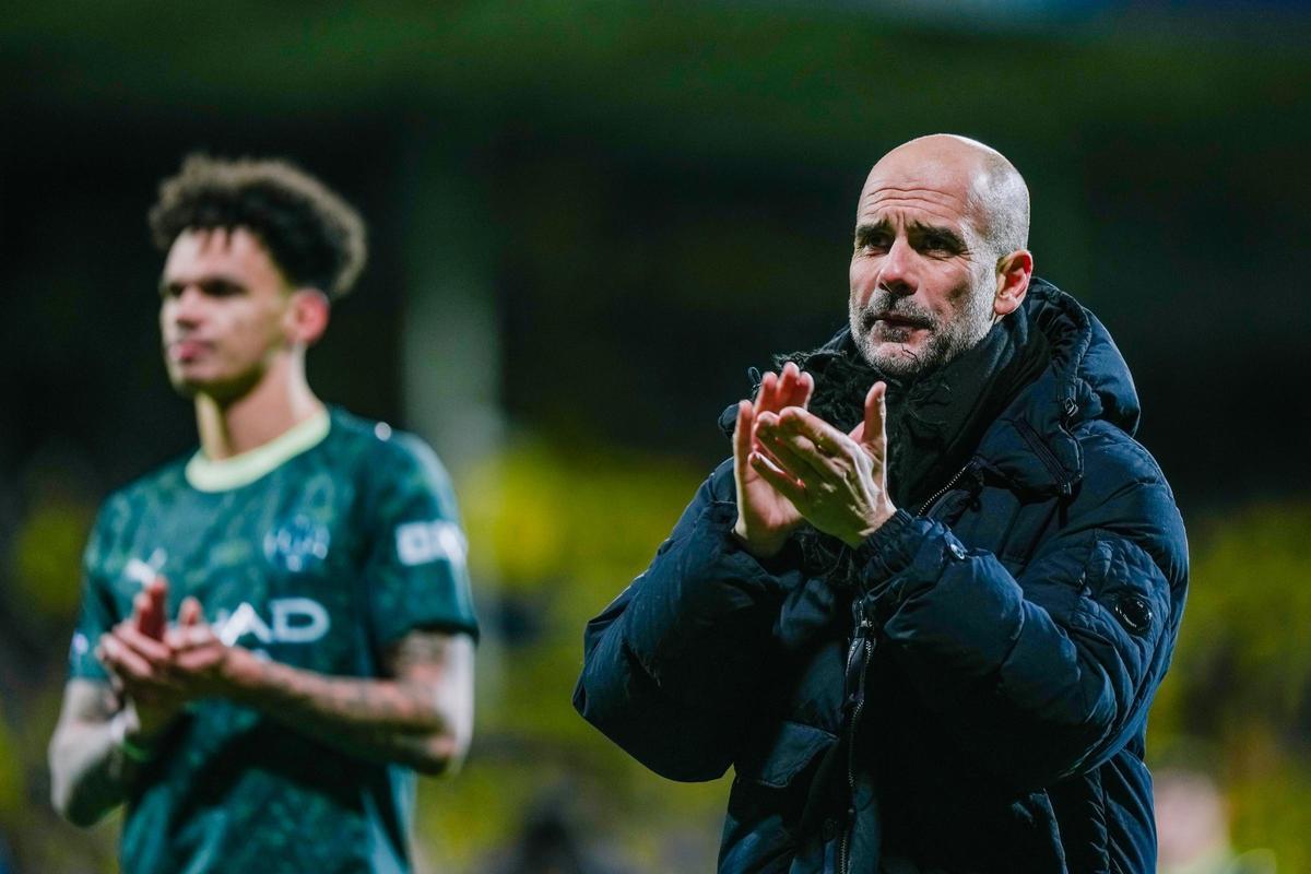 Pep Guardiola agradeció el esfuerzo de los suyos pese a la dolorosa derrota
