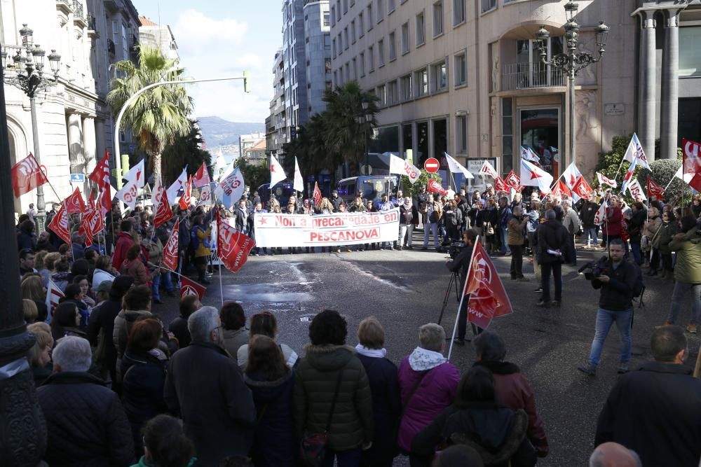 Huelga Pescanova en Vigo