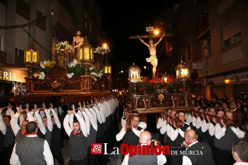 Encuentro en Lorca del Cristo de la Sangre, Señor de la Penitencia y la Virgen de la Soledad