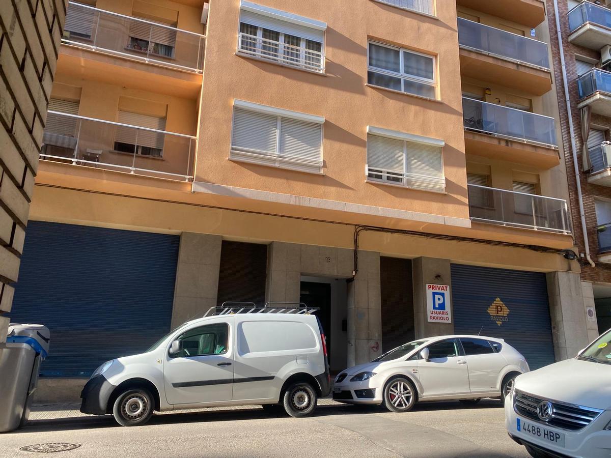 Punt del carrer Numància on aquest matí ha tingut lloc el desplegament policial