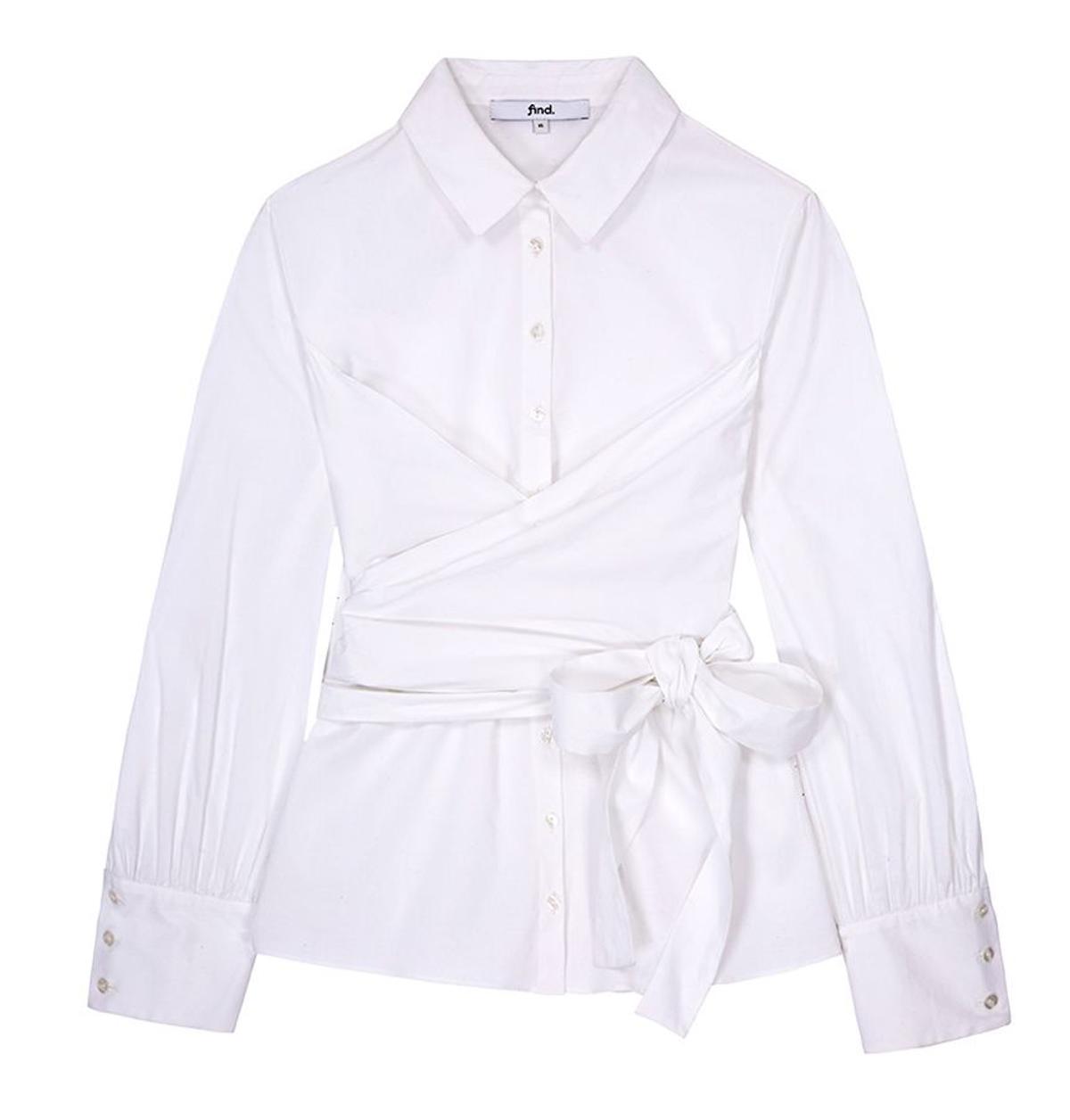 Camisa blanca cruzada de Find