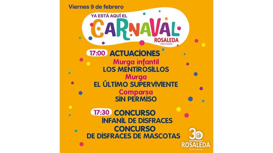 Rosaleda celebra su gran fiesta de Carnaval