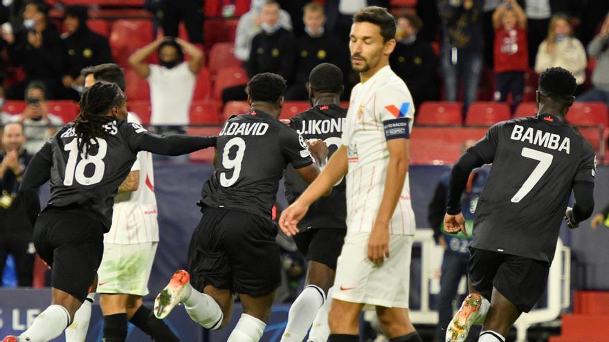 El Sevilla se complica su continuidad en la Champions tras la derrota ante el Lille