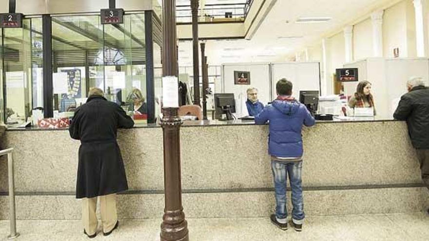 Oficina de recaudación del Ayuntamiento de A Coruña en la calle Franja.