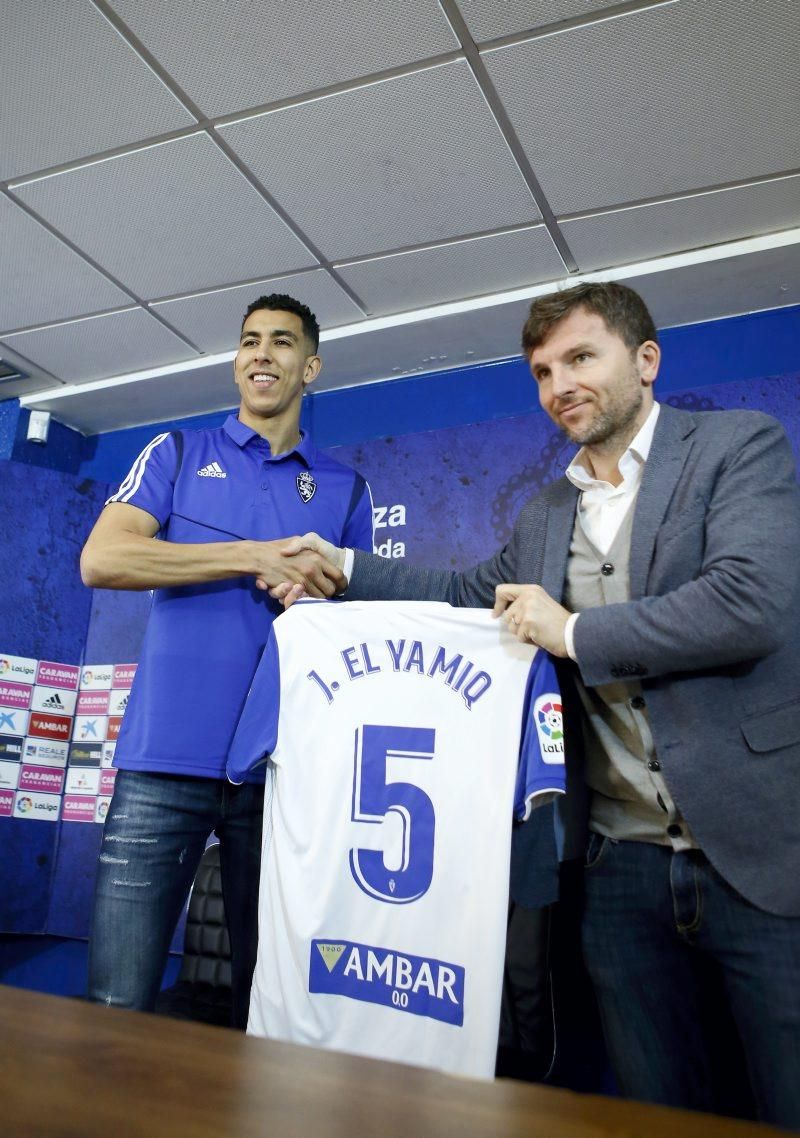 Presentación de Jawad El Yamiq como nuevo jugador del Real Zaragoza