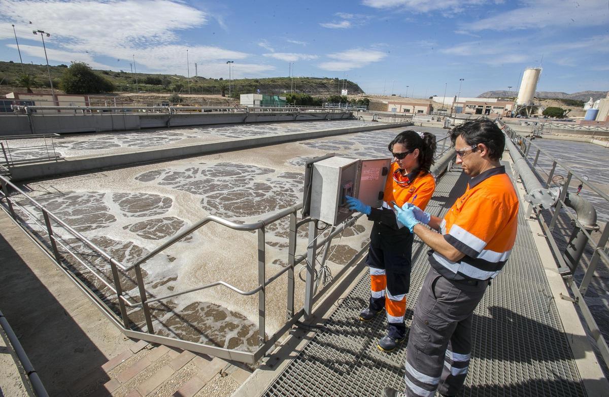 Depuradora de Rincón de León de la ciudad de Alicante, en una imagen de archvo