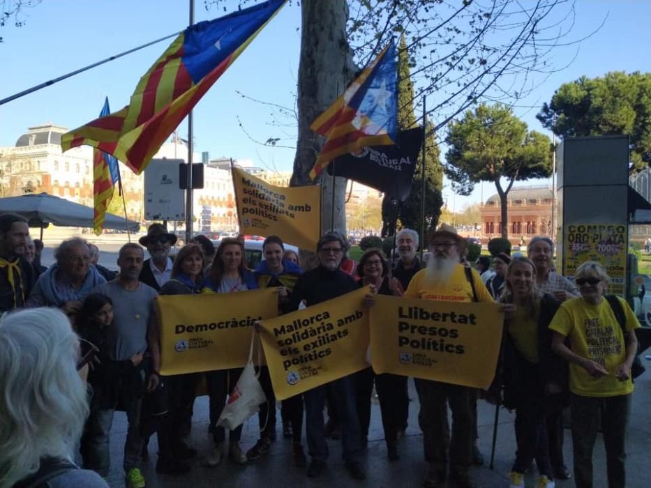 Mallorquines en la manifestación independentista de Madrid