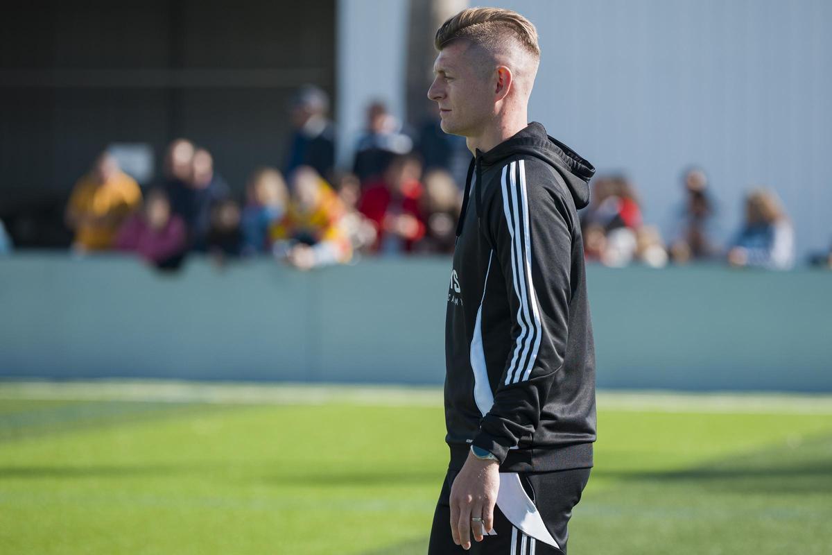 Kroos, durante el entrenamiento.