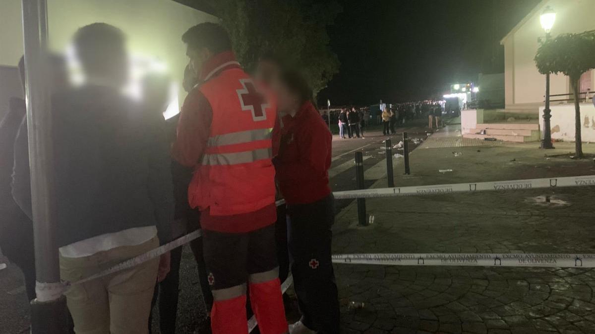 Cruz Roja atiende a 14 personas durante la feria de Olivenza