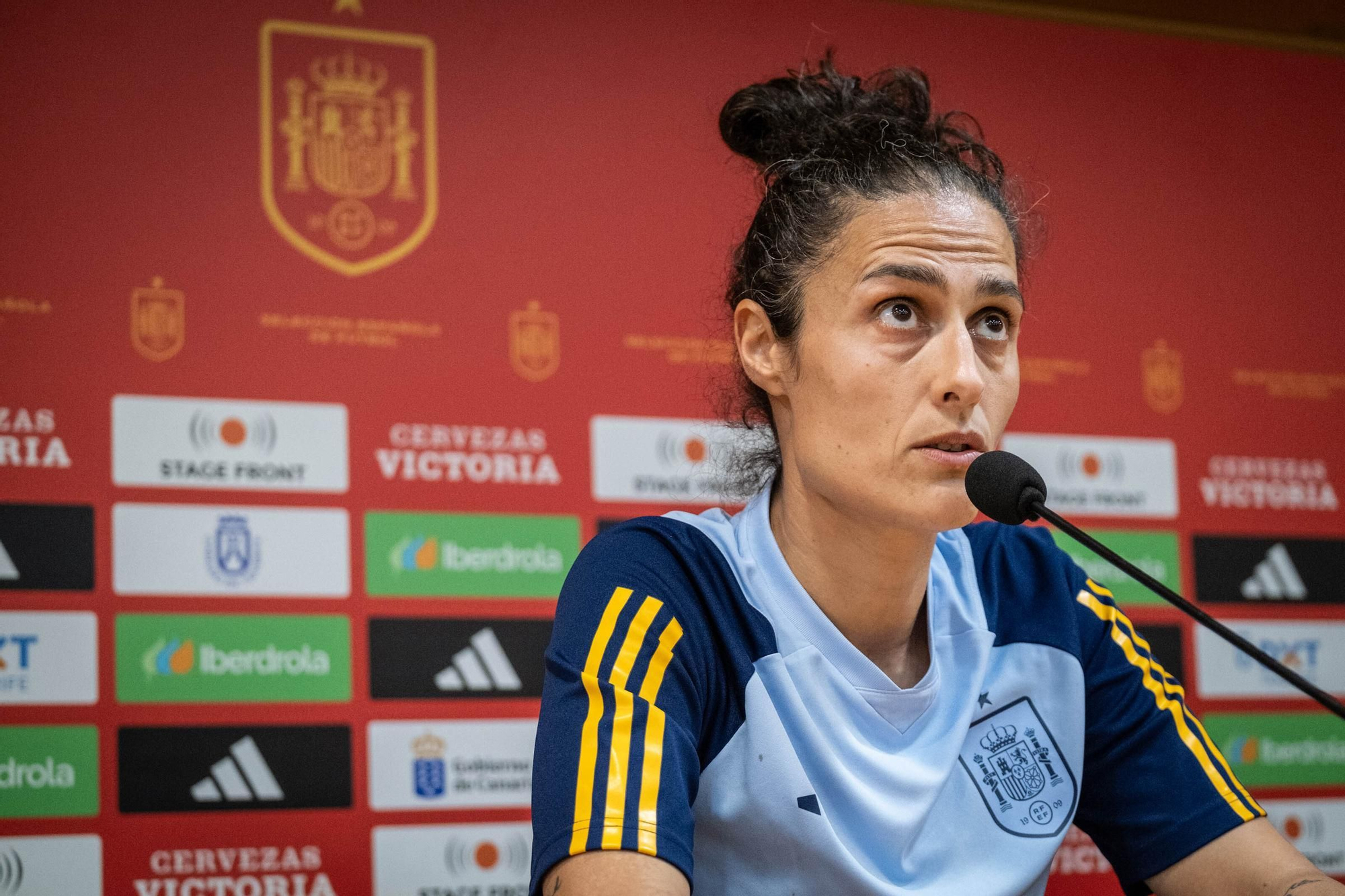 Training and press conference of the women's soccer team in Tenerife