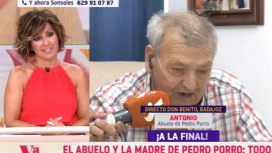 El abuelo de Pedro Porro rompe a llorar en 'Y ahora Sonsoles' con una desgarradora confesión tras su histórico gol