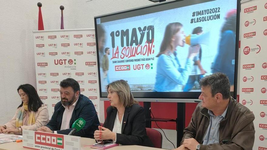 CCOO y UGT reivindican el empleo digno y abogan por la contención de precios