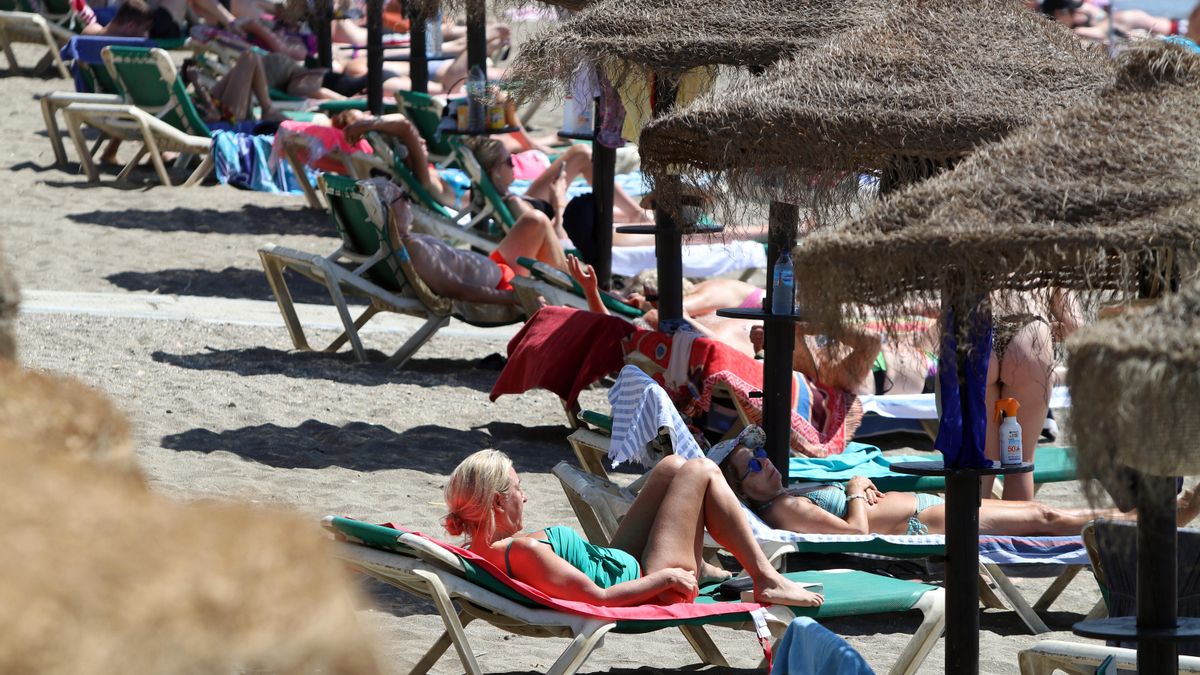 Turistas en la Costa del Sol en este verano.