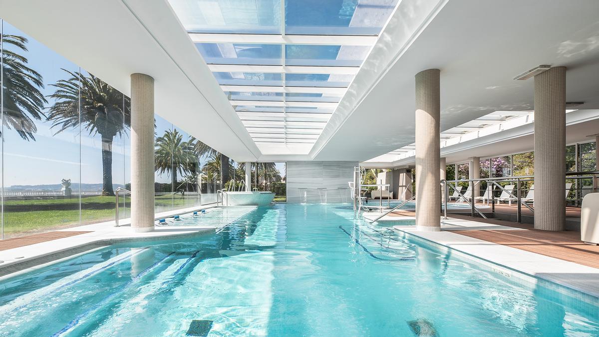Piscina del Eurostars Gran Hotel La Toja.