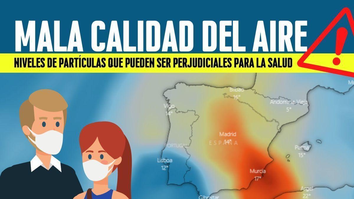 El polvo en suspensión empeora la calidad del aire que respiramos.