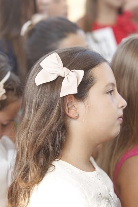 Las candidatas a la Corte de Honor Infantil, en l'Oceanogràfic