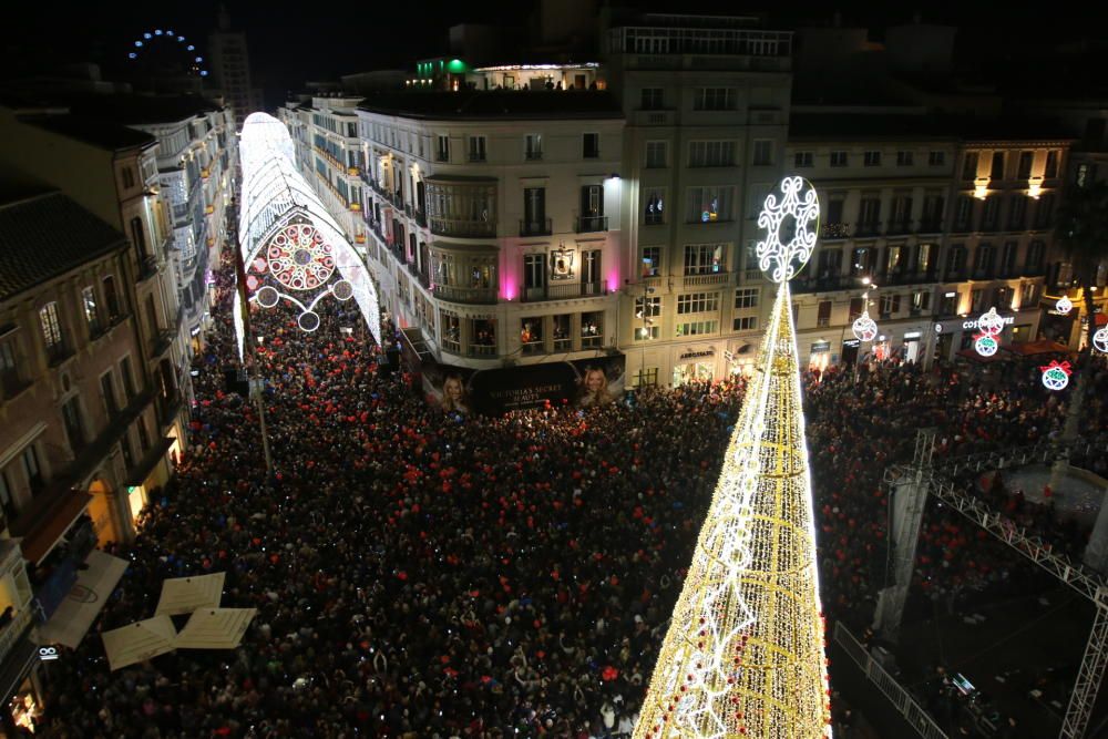 El encendido de las luces de Navidad de la calle Larios