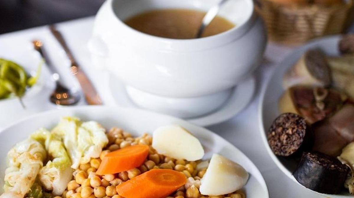 Cocido del restaurante Taberna La Daniela (Madrid).
