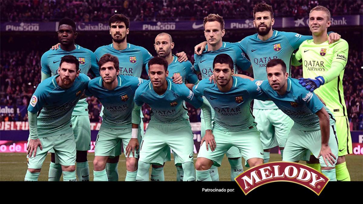 El Barcelona ha jugado un partido muy serio en el Vicente Calderón